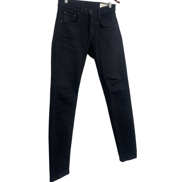 Rag & Bone Mens Fit 1 Extra Slim Black Jeans Size 30 Denim Skinny EUC - Picture 2 of 6